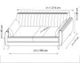 Atelier Del Sofa Alkon Sofá Cama de 3 Plazas Gris Oscuro